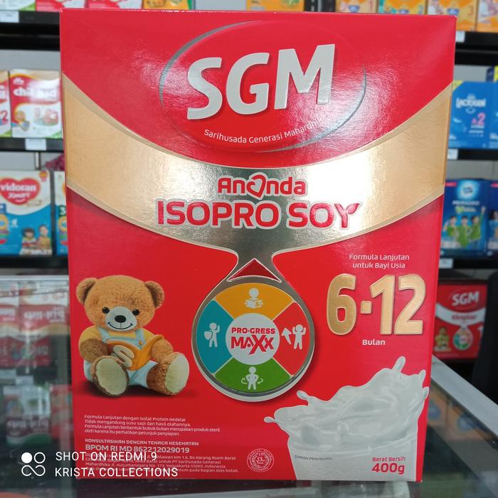 Gambar Susu SGM Ananda Isopro Soy / Soya 6-12 Bulan 400gr dari Kei-Kei Baby Shop undefined Tokopedia