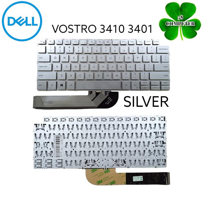 Gambar KEYBOARD DELL VOSTRO 14 3000 3401 3410 SILVER / HITAM - Abu-abu dari ID58COM undefined Tokopedia