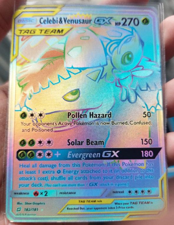 Gambar KARTU POKEMON TCG RAINBOW GX TAG TEAM HOLOGRAM ENGLISH VERSION - CELEBI VENUSAUR dari orry spot official undefined Tokopedia