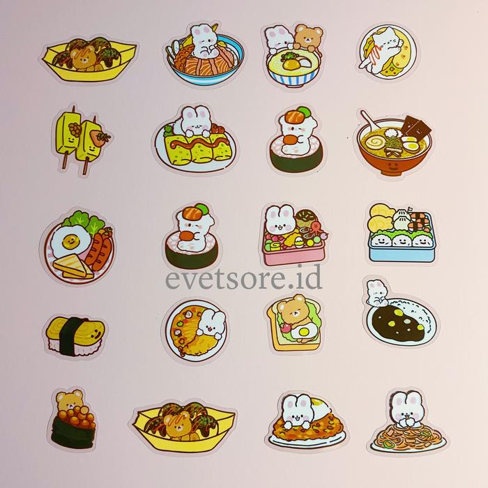 Gambar Sticker journal lucu 10 pc (random) waterproff kawaii dari evestoreid undefined Tokopedia