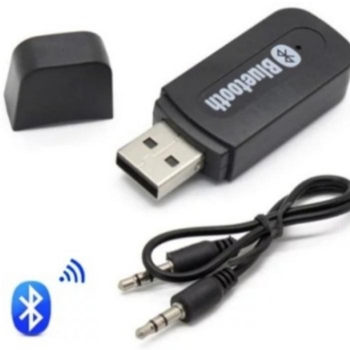 Gambar bluetooth wireless audio receiver dongle music receiver aux auk 3.5 - BLUETOOTHH dari lasman toji undefined Tokopedia