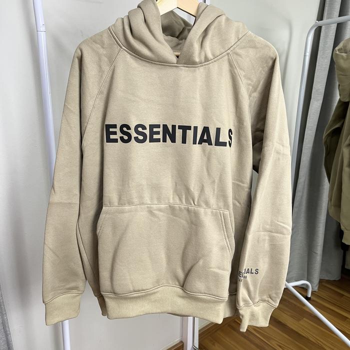 Gambar Essentials Fear of God Pullover Hoodie Sweatshirt - Camel, L dari UrbanBase undefined Tokopedia