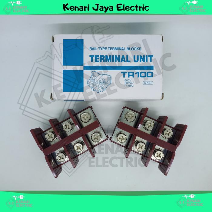 Gambar Terminal TR100 100A Model KASUGA / TR100 / terminal blok TR 100 38mm dari Kenari Electric undefined Tokopedia