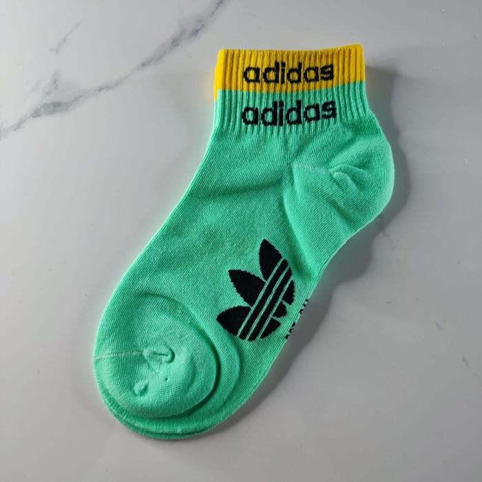 Gambar Adidas Kaos Kaki Ankle Wanita Sneakers Women Socks - Hijau Kuning dari Merlin.str undefined Tokopedia