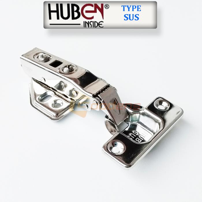 Gambar Huben SUS Engsel Sendok Stainless Steel Slow Motion - Lurus, 1 pasang dari Goodens Teknik undefined Tokopedia