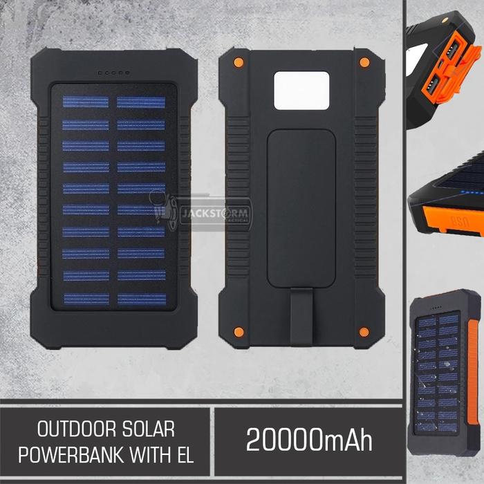 Gambar Outdoor Solar Power Bank With Emergency Lamp dari Jackstorm Tactical undefined Tokopedia