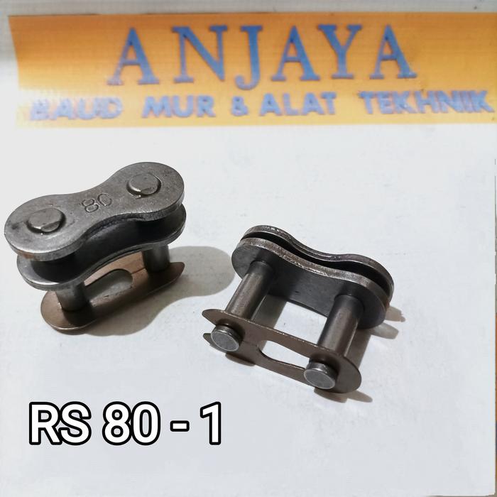 Gambar Sambungan Rantai RS 80 - 1 SINGLE / Connecting Link dari Anjaya teknik-46 undefined Tokopedia
