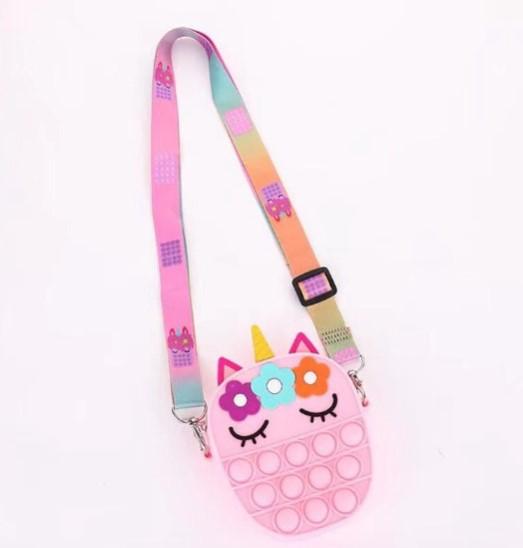 Gambar TAS POP IT MOTIF KUDA OVAL DAN UNICORN - KUDA PINK dari Dapoer RoemahKu undefined Tokopedia