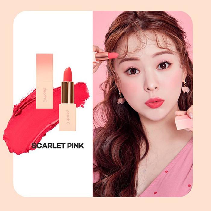 Gambar PEACH C - PEACH C Easy Matte Lipstick - Scarlet Pink dari Lodi Cosmetic undefined Tokopedia