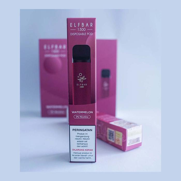 Gambar Elf Bar Disposable Vape Pod 1500 Puff - WATERMELON dari ELFBAR OFFICIAL ID undefined Tokopedia
