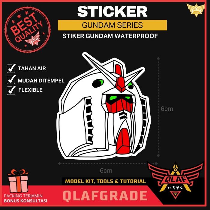 Gambar GUNDAM STIKER LUCU WATERPROOF universe sticker goofy RX78 ZAKU HARO - RX-78-02 dari Wahkhilaf undefined Tokopedia