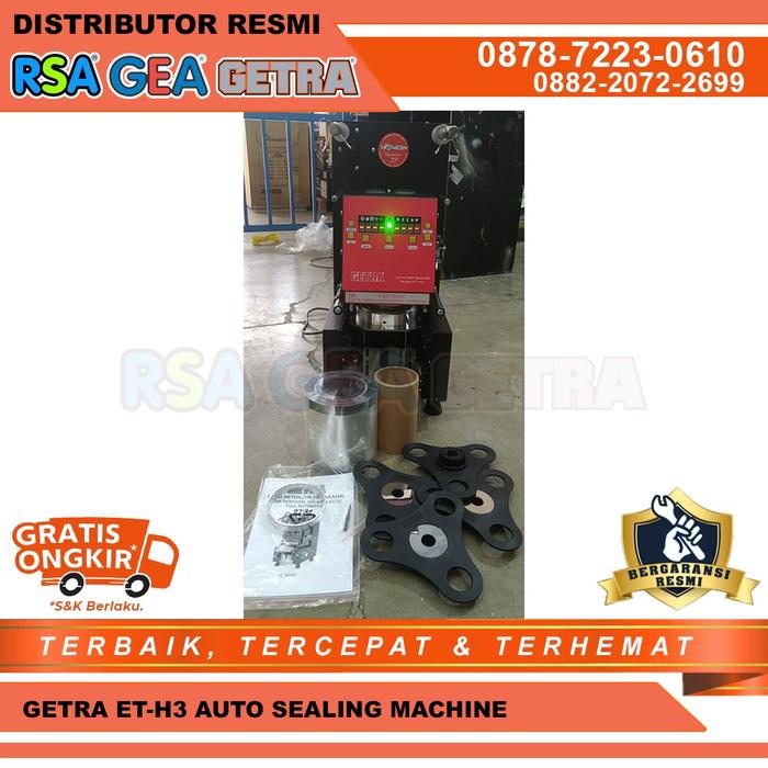 Gambar ET-H3 GETRA FULL AUTOMATIC CUP SEALER MACHINE / CUP SEALER OTOMATIS dari Distributor RSA GEA GETRA undefined Tokopedia