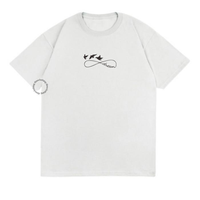 Gambar DINO CLOTHING - KAOS DREAM BURUNG KATUN COMBED PREMIUM UNISEX WANITA - Putih, S dari This is Dino undefined Tokopedia