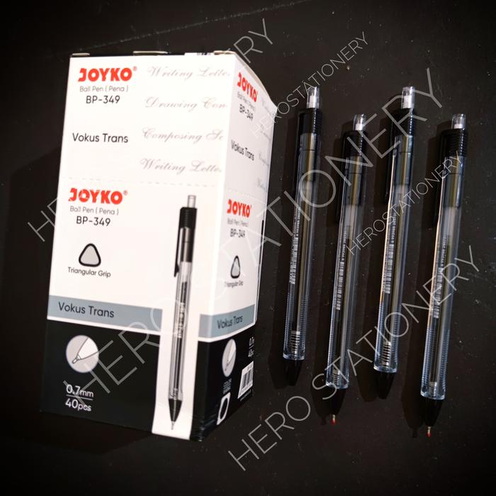 Gambar Joyko ballpoint pen pulpen pena joyko vokus trans 0.7 mm BP-349 - Hitam dari lunastationery undefined Tokopedia
