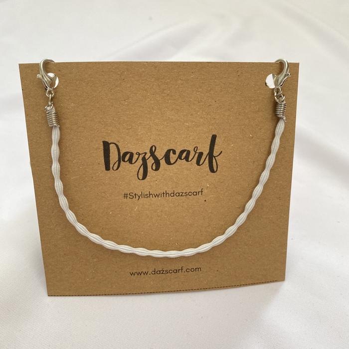 Gambar Dazscarf Konektor Masker Basic Boba - White dari Dazscarf undefined Tokopedia
