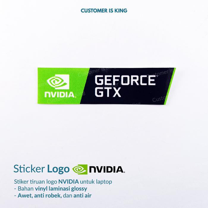 Gambar Stiker Sticker NVIDIA GTX RTX Laptop Non Ori Bahan Vinyl MURAH AWET - GTX Panjang dari Customer is King Indonesia undefined Tokopedia