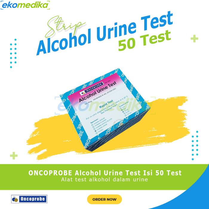 Gambar Alat Test Alcohol Urine ONCOPROBE DA-109S Alkohol Urine Test 25T / 50T - 50 TEST - 50 TEST dari Eko Medika undefined Tokopedia