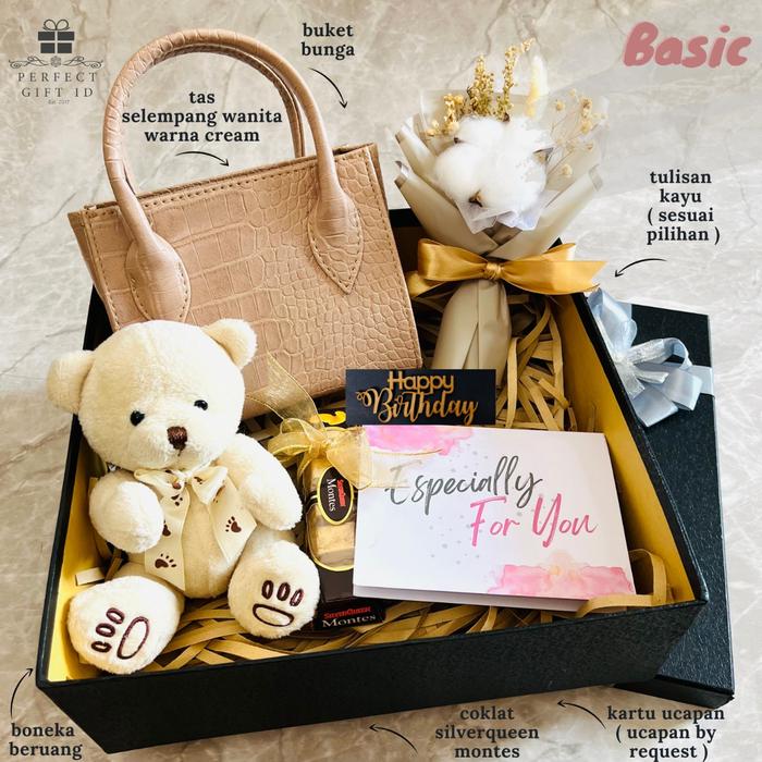Gambar Kado Ulang Tahun / Kado Anniversary/ Hampers Ultah / Kado Ulang Tahun - Basic, Happy Birthday dari Perfect Gift ID undefined Tokopedia
