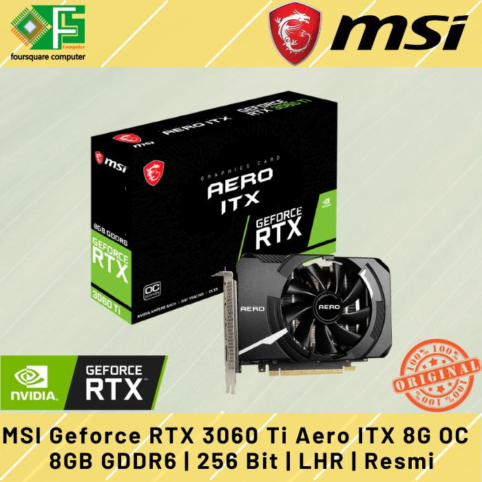 Msi Geforce Rtx 3060 Ti Aero Itx 8gb Gddr6 Oc 256 Bit Lhr Resmi - Main Image