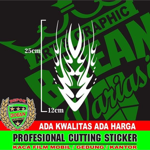 Gambar promo cutting sticker spakbor motor sticker tribal - Putih dari boean variasi undefined Tokopedia
