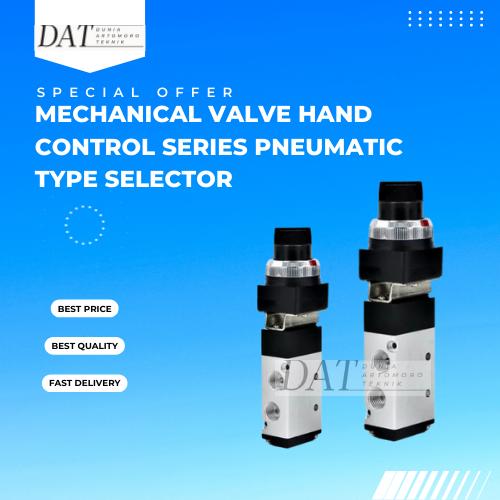 Gambar Pneumatic Mechanical Valve Hand Switch Control Series - Selector, 3/2 Drat 1/4 dari DUNIA ARTOMORO TEKNIK undefined Tokopedia