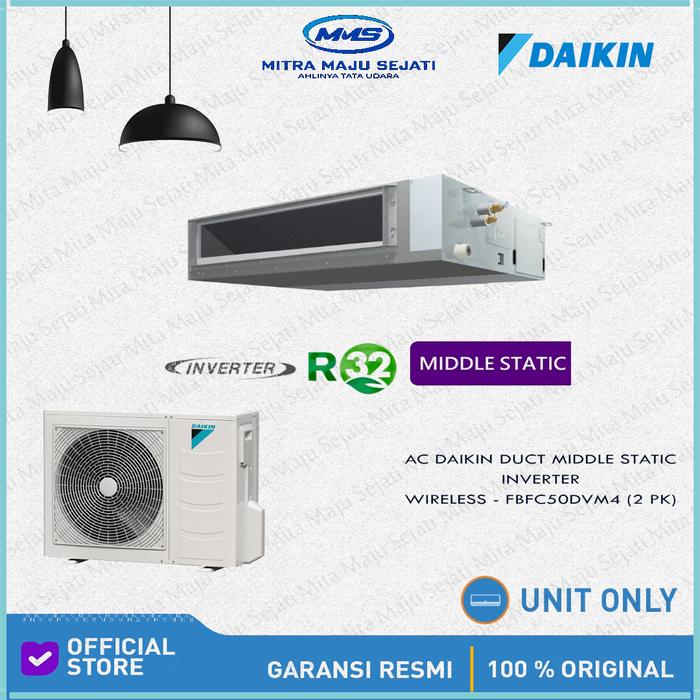 Jual AC DAIKIN 2 PK FBFC50DVM4 SPLIT DUCT INVERTER R32 UNIT ONLY