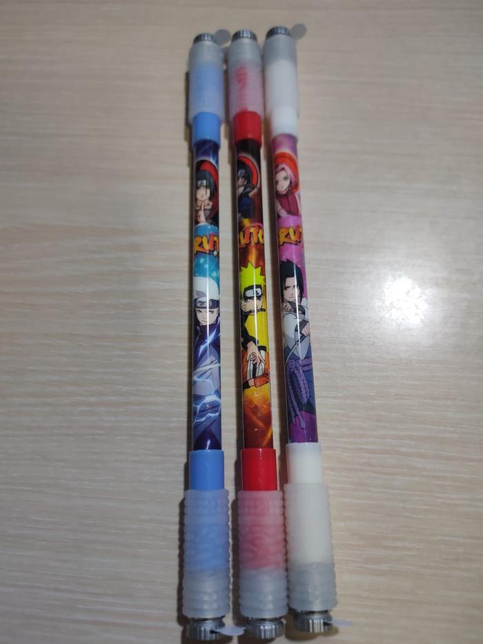 Gambar Pen Puter Spinner Toys/ Spinning Pen/ Pulpen Putar Spinner Anti Stress - LED Naruto dari icel shop undefined Tokopedia