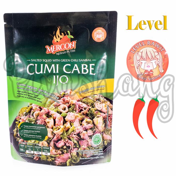 Gambar Oseng Mercon Merah Putih Daging Cakalang Cumi Rendang Ayam Betutu - Cumi Rawit dari Pivashang undefined Tokopedia