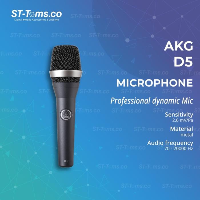 Gambar AKG D5 / D 5 Dynamic Microphone - D5 dari ST-Toms.co undefined Tokopedia