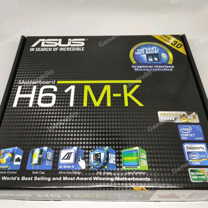 Jual Motherboard ASUS H61M-K Mainboard Mobo LGA 1155 - Jakarta Pusat ...