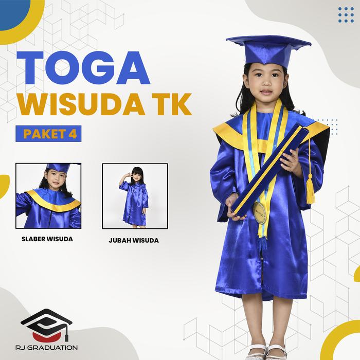 Gambar Paket Perlengkapan Wisuda TK / Perlengkapan Toga Wisuda Paud - Paket Toga 4 dari Rumahjahitid undefined Tokopedia