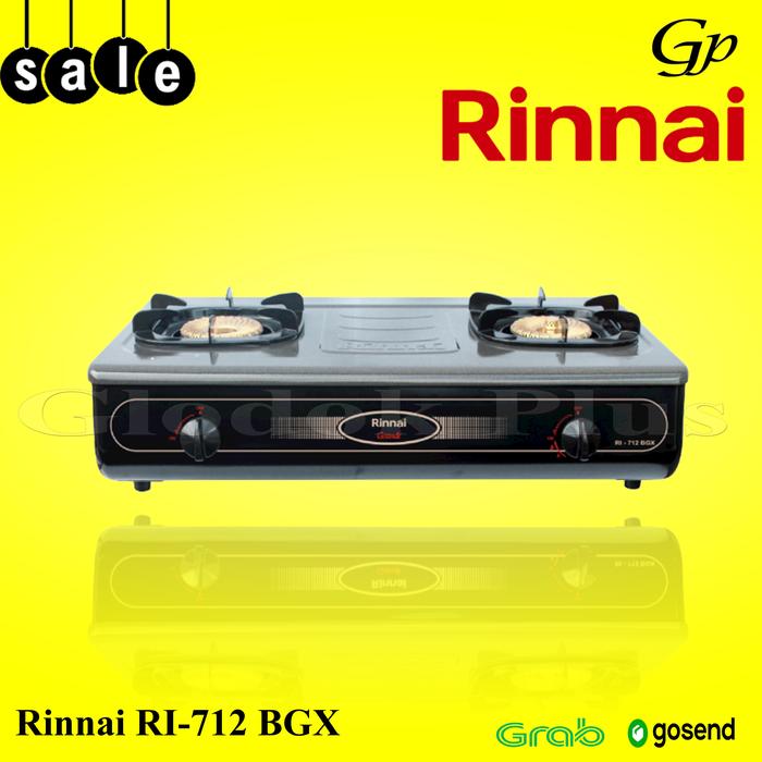 Jual Rinnai RI 712BGX kompor gas 712 bgx 2 tungku ri712bgx rinai ri712 -  Jakarta Selatan - Glodok Plus | Tokopedia