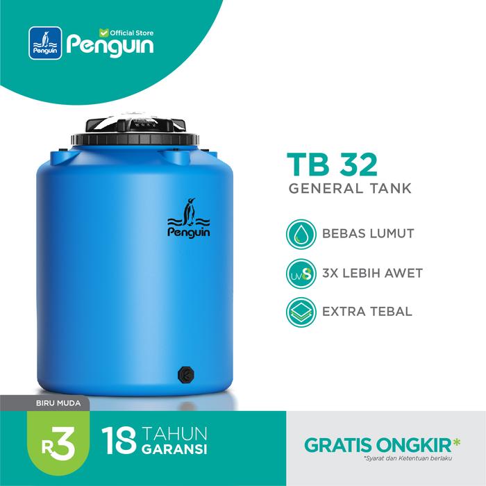 Gambar Penguin Tangki | Toren | Tandon Air TB 32 300 liter - Biru Muda dari Penguin Surabaya Official Store undefined Tokopedia