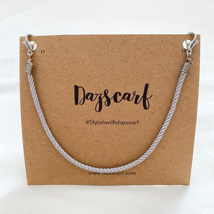 Gambar Dazscarf Konektor Masker Basic Spiral - Grey dari Dazscarf undefined Tokopedia