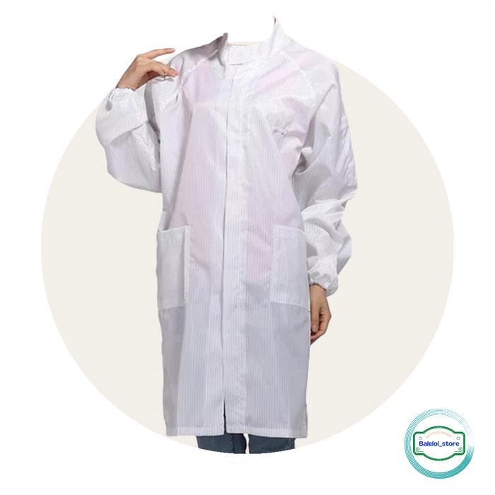 Jual Jas Lab Anti Statis Esd Cleanroom Medis - Putih, L - Kab. Bekasi ...
