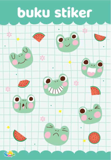 Gambar [PACOPA] Buku Stiker Anak TEBAL MURAH Album Stiker Buku Koleksi Stiker - Green Frog dari PACOPA Official Store undefined Tokopedia
