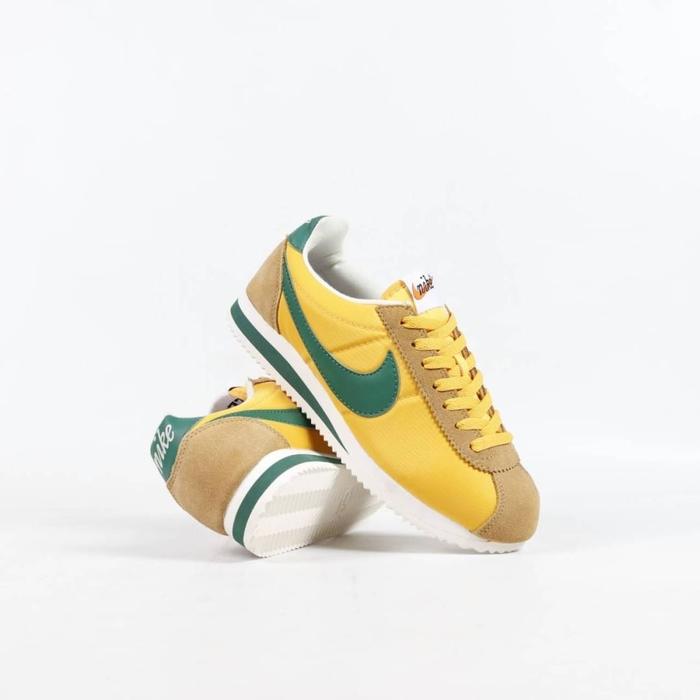 nike classic cortez nylon yellow