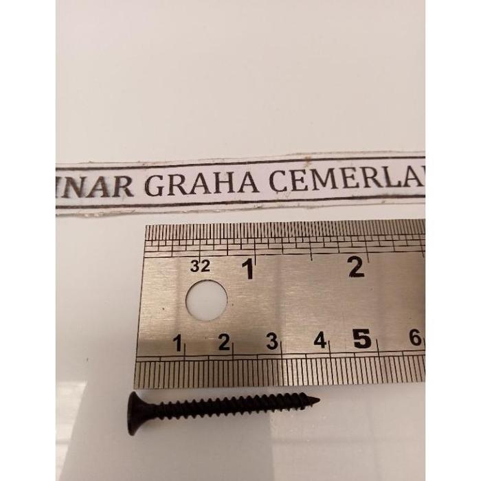 Gambar (50 pcs) Skrup sekrup gypsum ukuran 2,5 cm 3 cm 4 cm 5 cm gipsum - Sekrup 3,78 cm dari ANDY MUHAMMAD undefined Tokopedia