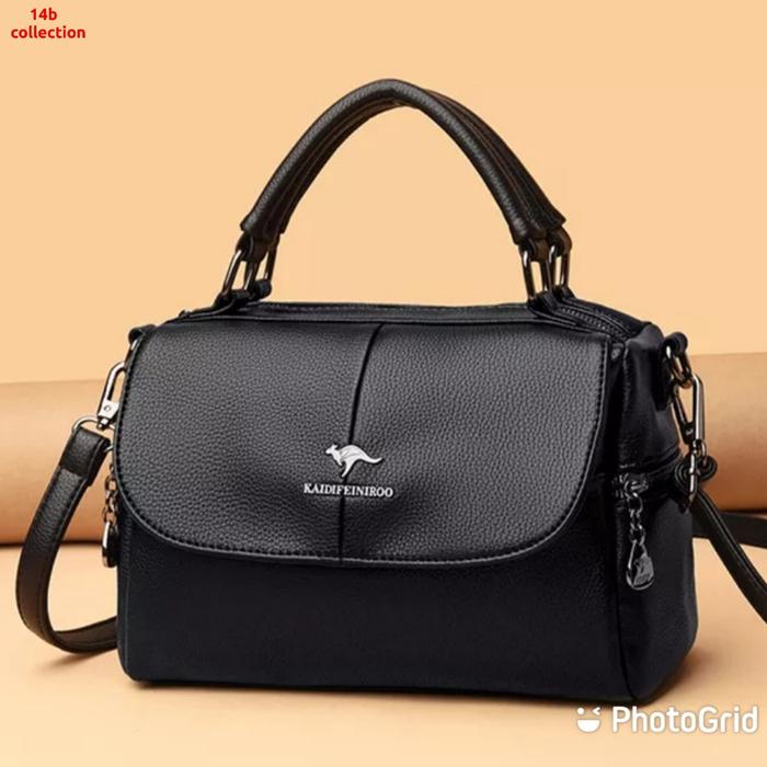 Gambar Ruffle Bag Simply Tas Selempang Wanita Kulit Tas Selempang Cewe Murah - Hitam dari Superxstore1 undefined Tokopedia