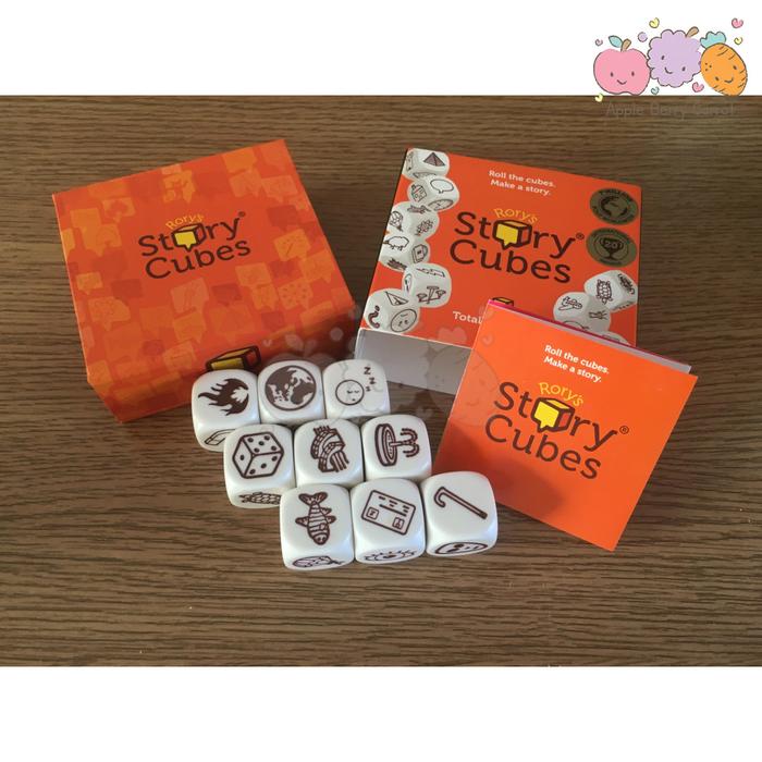 Gambar RORY'S STORY CUBE ORANGE boardgame 6+ years dice board game rorys dari apple berry carrot undefined Tokopedia
