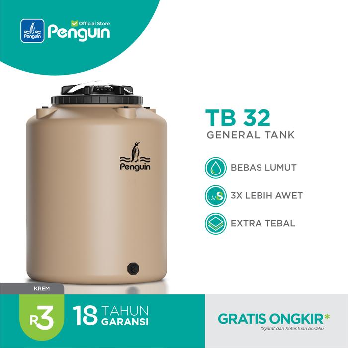 Gambar Penguin Tangki | Toren | Tandon Air TB 32 300 liter - Krem dari Penguin Surabaya Official Store undefined Tokopedia