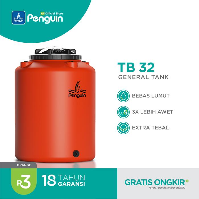 Gambar Penguin Tangki | Toren | Tandon Air TB 32 300 liter - Orange dari Penguin Surabaya Official Store undefined Tokopedia