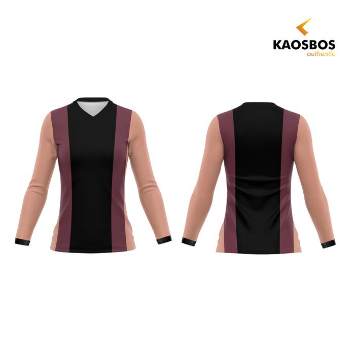 Gambar Kaos Jersey OlahRaga Wanita Lengan Panjang Retro Stripe Dry Fit Custom KaosBos - XS dari KAOS BOS JERSEY undefined Tokopedia