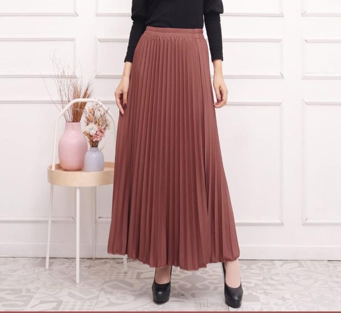 Gambar Ahlami- Yuri Skirt Rok Plisket Premium Rok Formal - MILO dari ahlami undefined Tokopedia