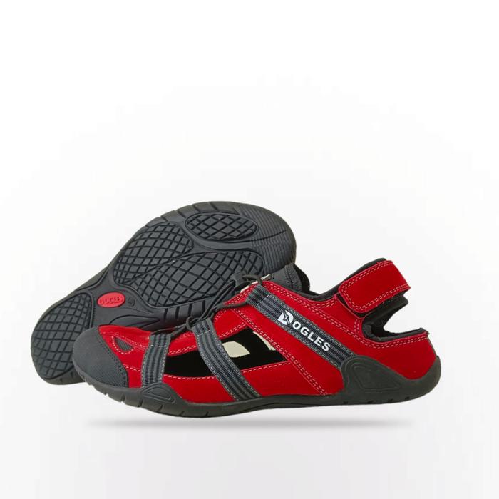 Gambar Sepatu Sandal Sepeda Gunung Pria Original Dogles Gowes MTB Hiking - Merah, 44 dari BENE SPORT undefined Tokopedia