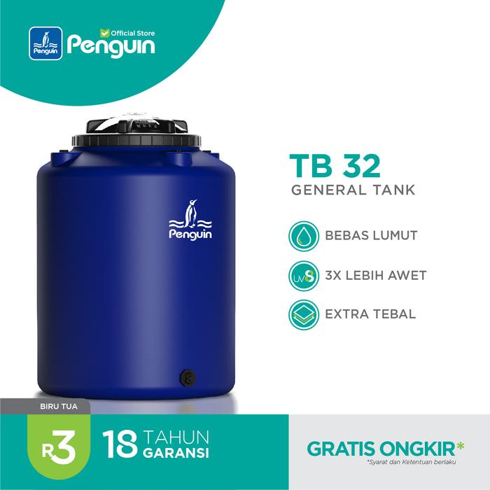 Gambar Penguin Tangki | Toren | Tandon Air TB 32 300 liter - Biru Tua dari Penguin Surabaya Official Store undefined Tokopedia