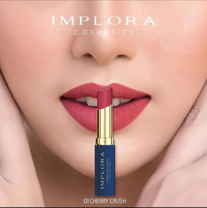 Gambar implora lip intense - 01.cherry crush dari Summer Kosmetik undefined Tokopedia