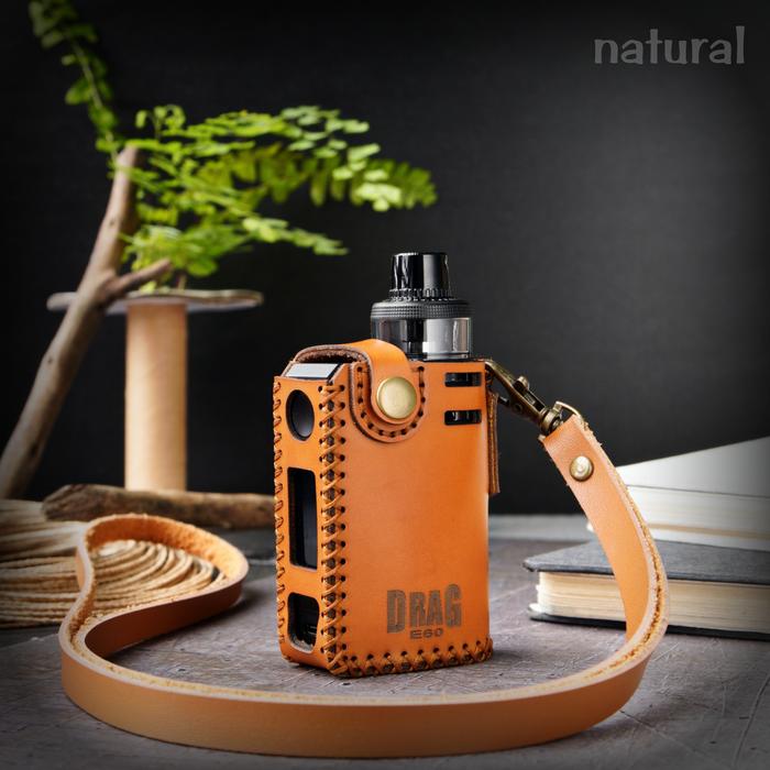 Gambar drag e60 premium sleeve case free lanyard leather sleeve lanyard e60 - natural dari Deef Craft Official undefined Tokopedia