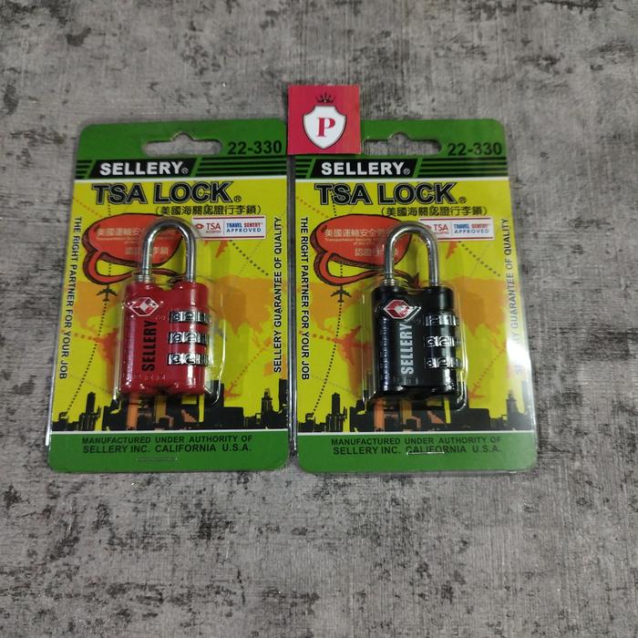 Gambar SELLERY Gembok Koper TSA ( 22-330 ) Internasional - Merah dari Perkakas dan Toolsindo undefined Tokopedia