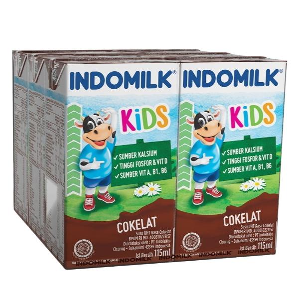 Gambar INDOMILK Kids Susu UHT Chocolate 6 x 115 ml dari Ebony Olshop undefined Tokopedia